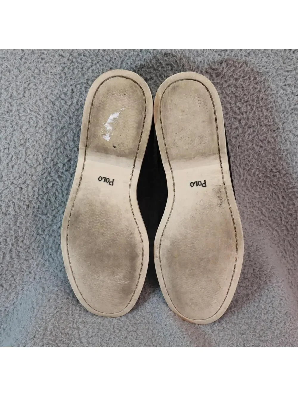 Polo Ralph Lauren Loafers Men 11.5 Suede Slip On Black
